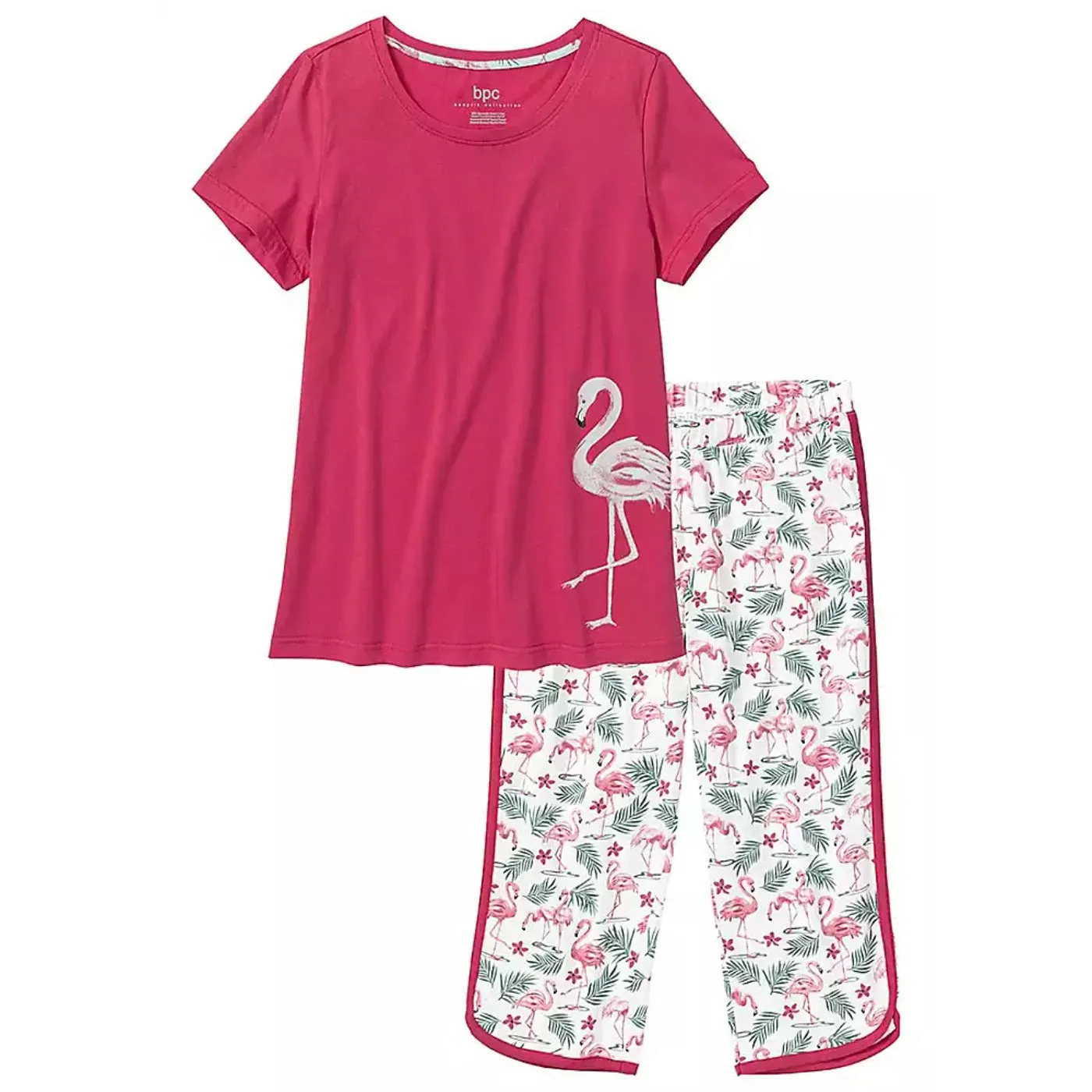 Printed Cropped Pyjama Suit