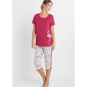Printed Cropped Pyjama Suit
