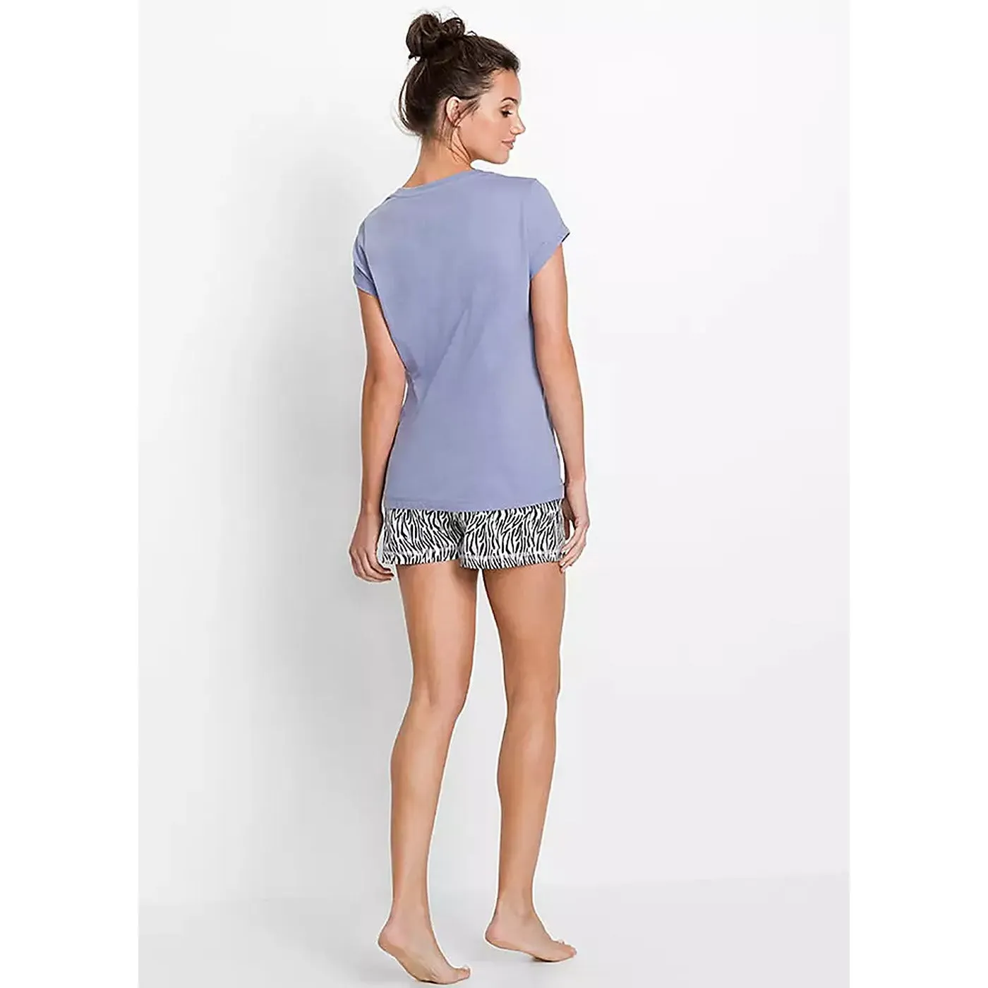 Printed Lilac Summer Pyjamas Set