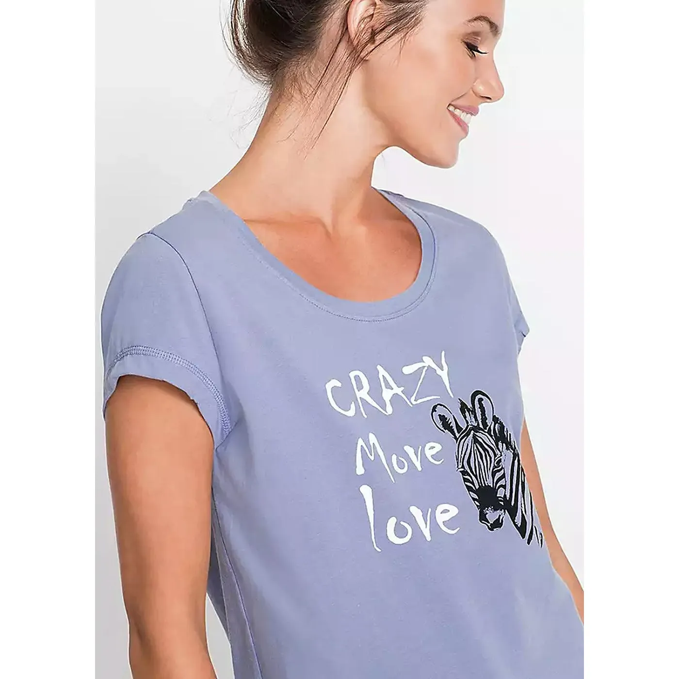 Printed Lilac Summer Pyjamas Set