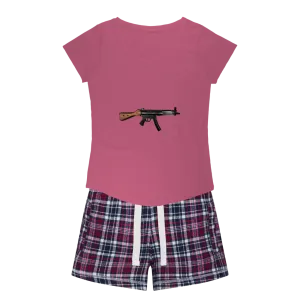 Rifle Women's Sleepy Tee and Flannel Short
