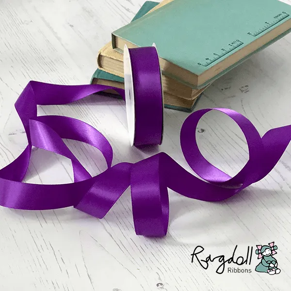 Royal Purple Satin Ribbon
