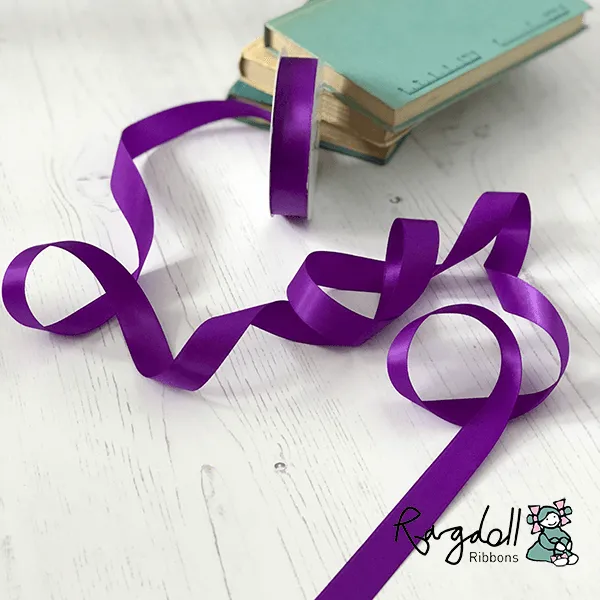 Royal Purple Satin Ribbon