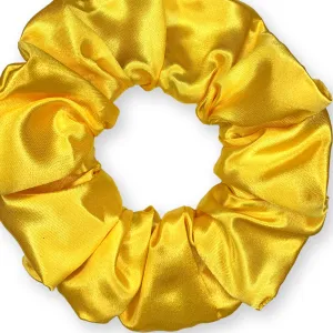 Scrunchies Premium Bridal Satin Available in 3 Sizes Made in the USA Yellow