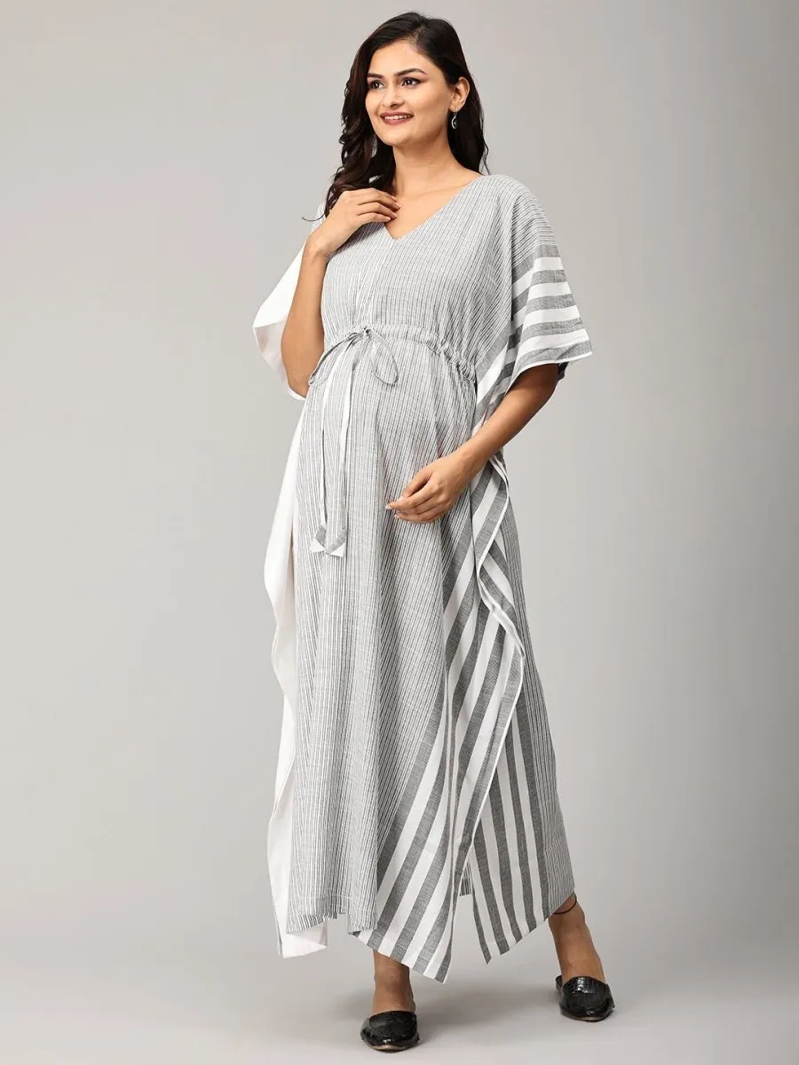 Silver Savvy Maternity and Nursing Kaftan Nighty