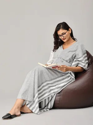 Silver Savvy Maternity and Nursing Kaftan Nighty