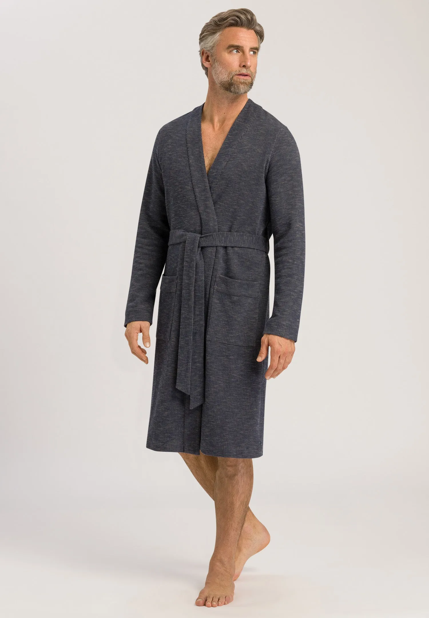 Smartwear Robe | Blue Striped Melange 75891-2398