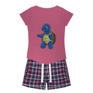 Squata Women's Sleepy Tee and Flannel Short