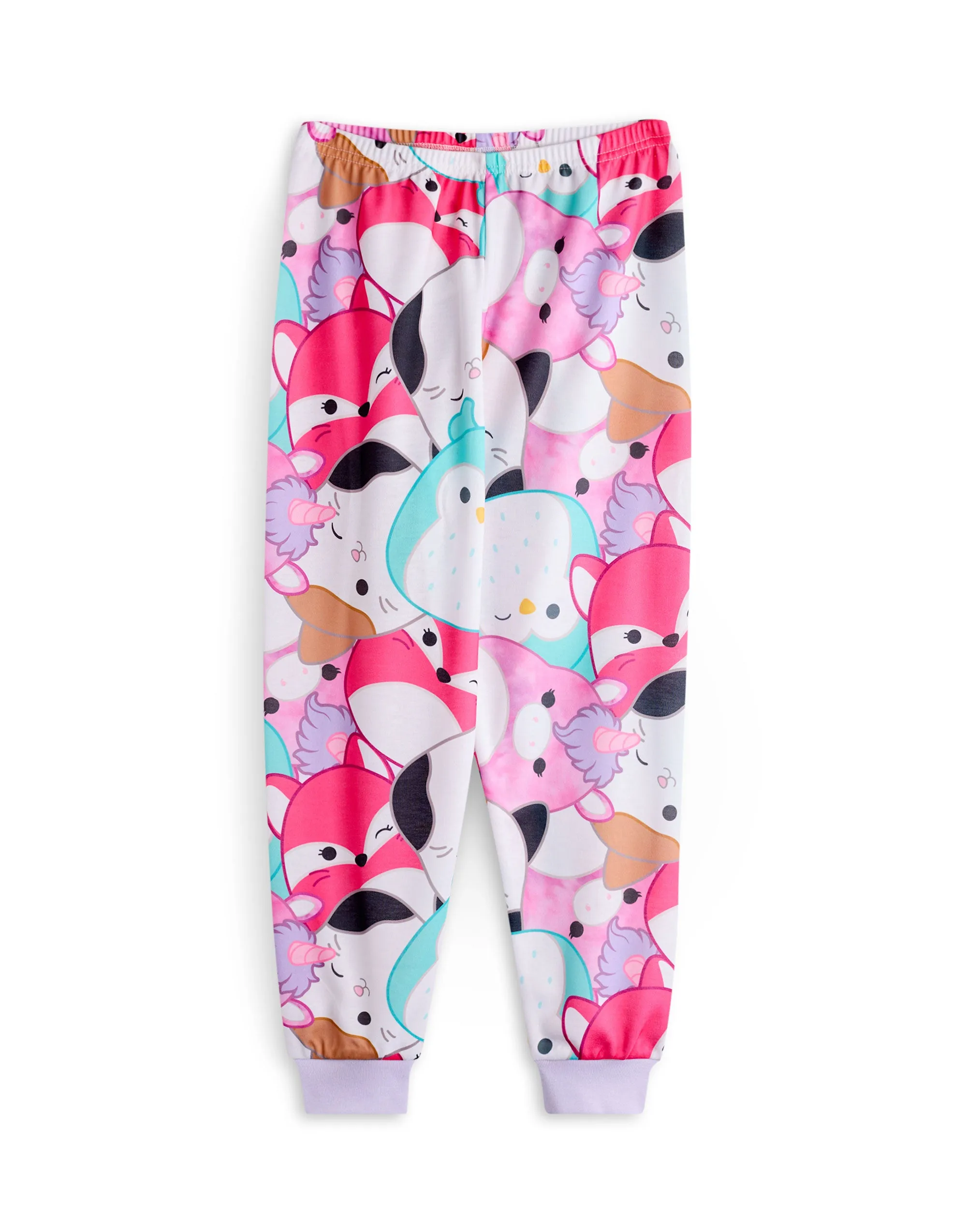 Squishmallows Girls Purple Pack of 2 Long Sleeve Long Leg Pyjamas