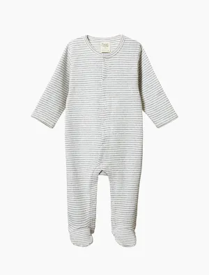 Stretch & Grow Pajama in Grey Stripe