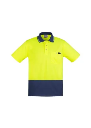 SYZMIK mens comfort back s/s polo zh415