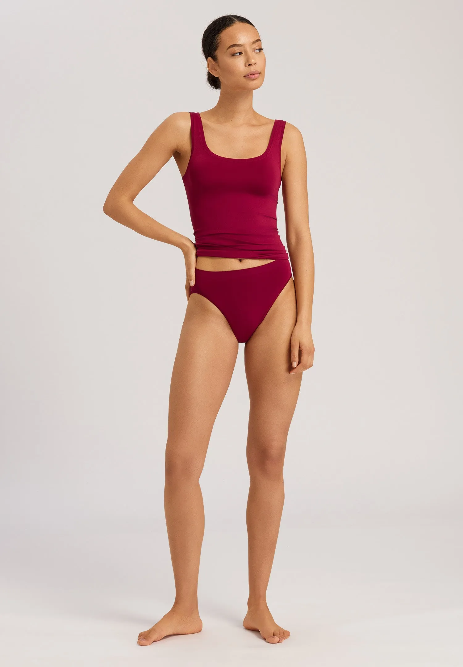 Touch Feeling Hi Cut Brief | Intense Garnet 71812-2406