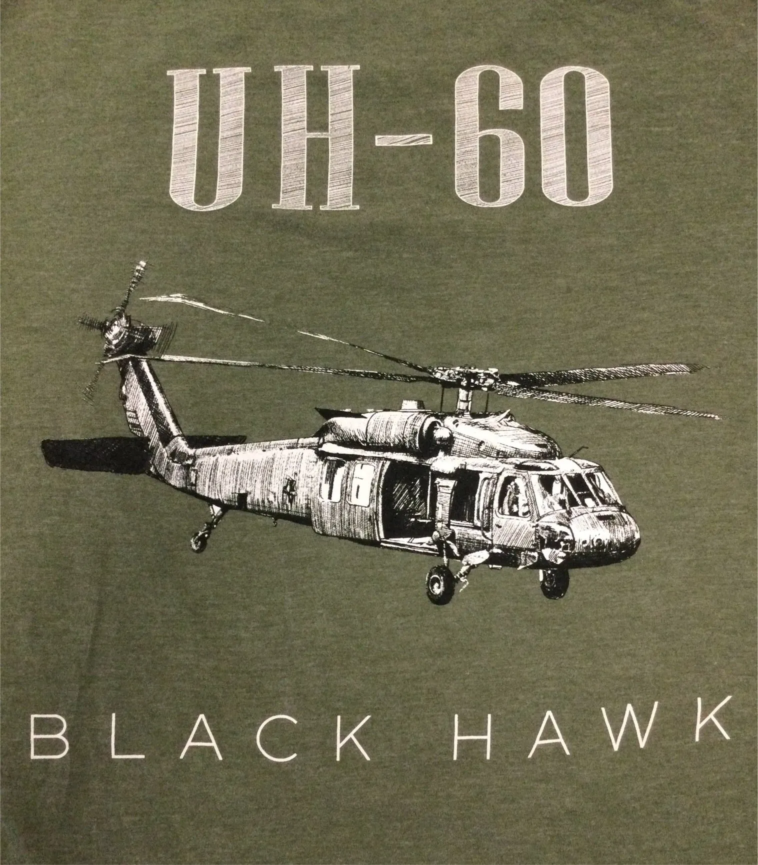 UH-60 Black Hawk Sketch2 T-shirt