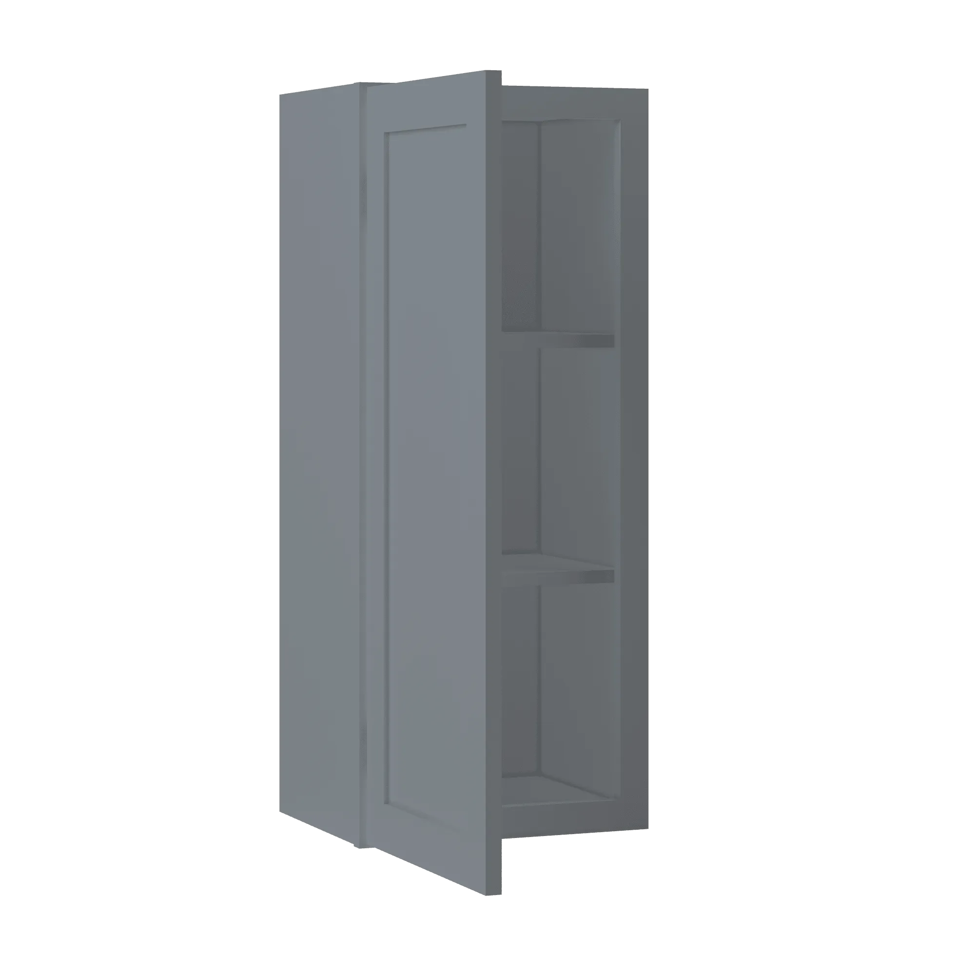 Wall Kitchen Cabinet W1536 Colonial Gray LessCare 15 in. width 36 in. height 12 in. depth