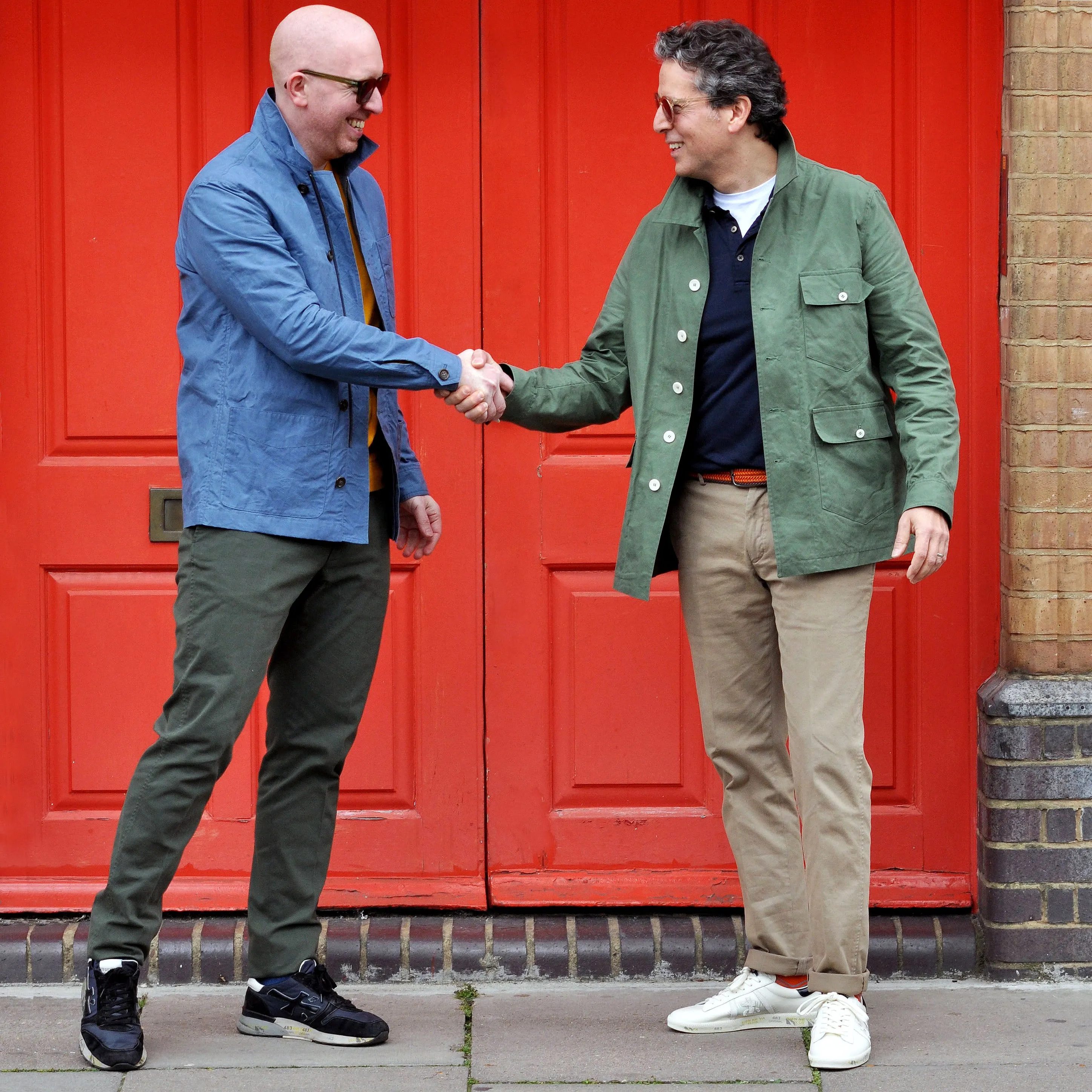 Wax Cotton Light Jacket in Blue