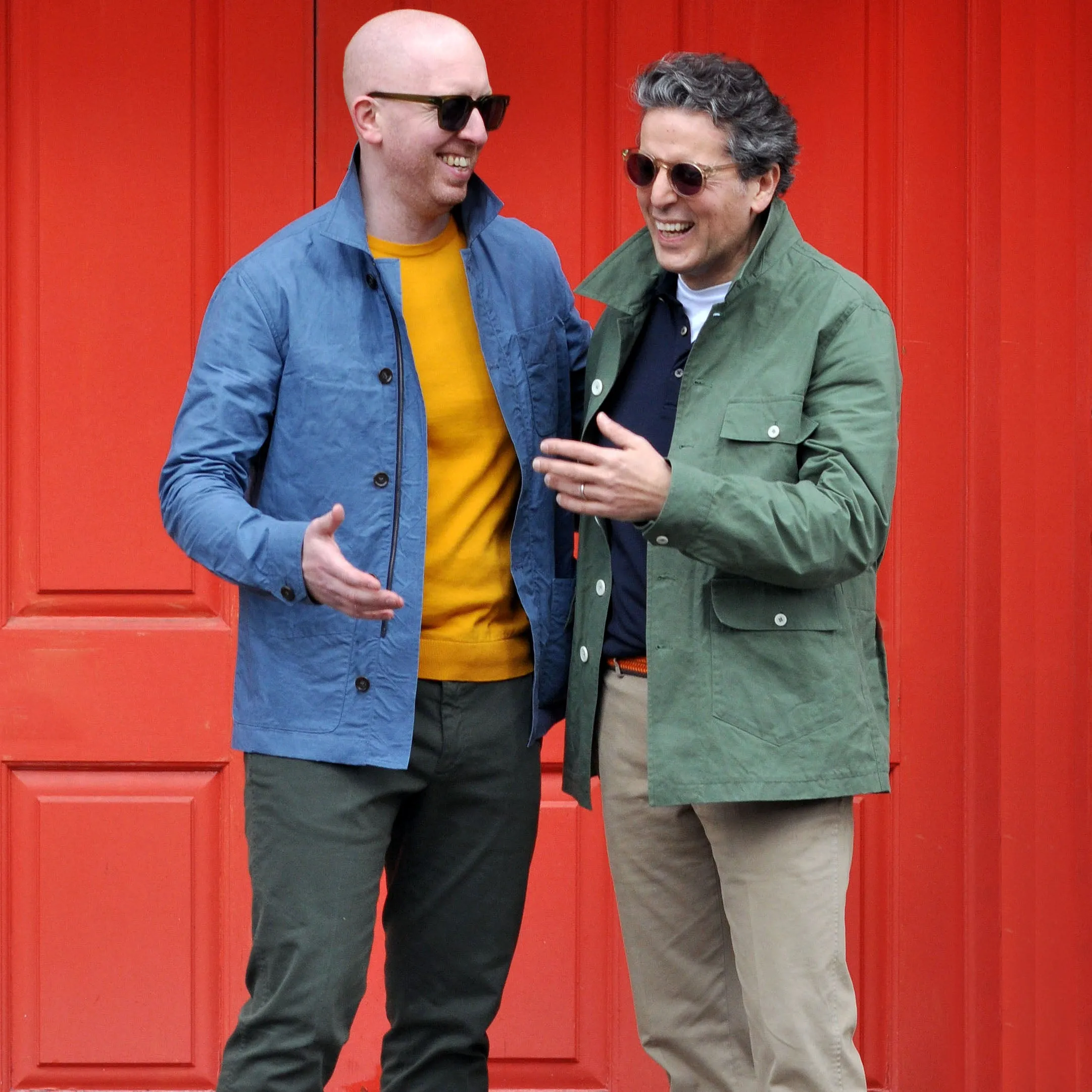 Wax Cotton Light Jacket in Blue