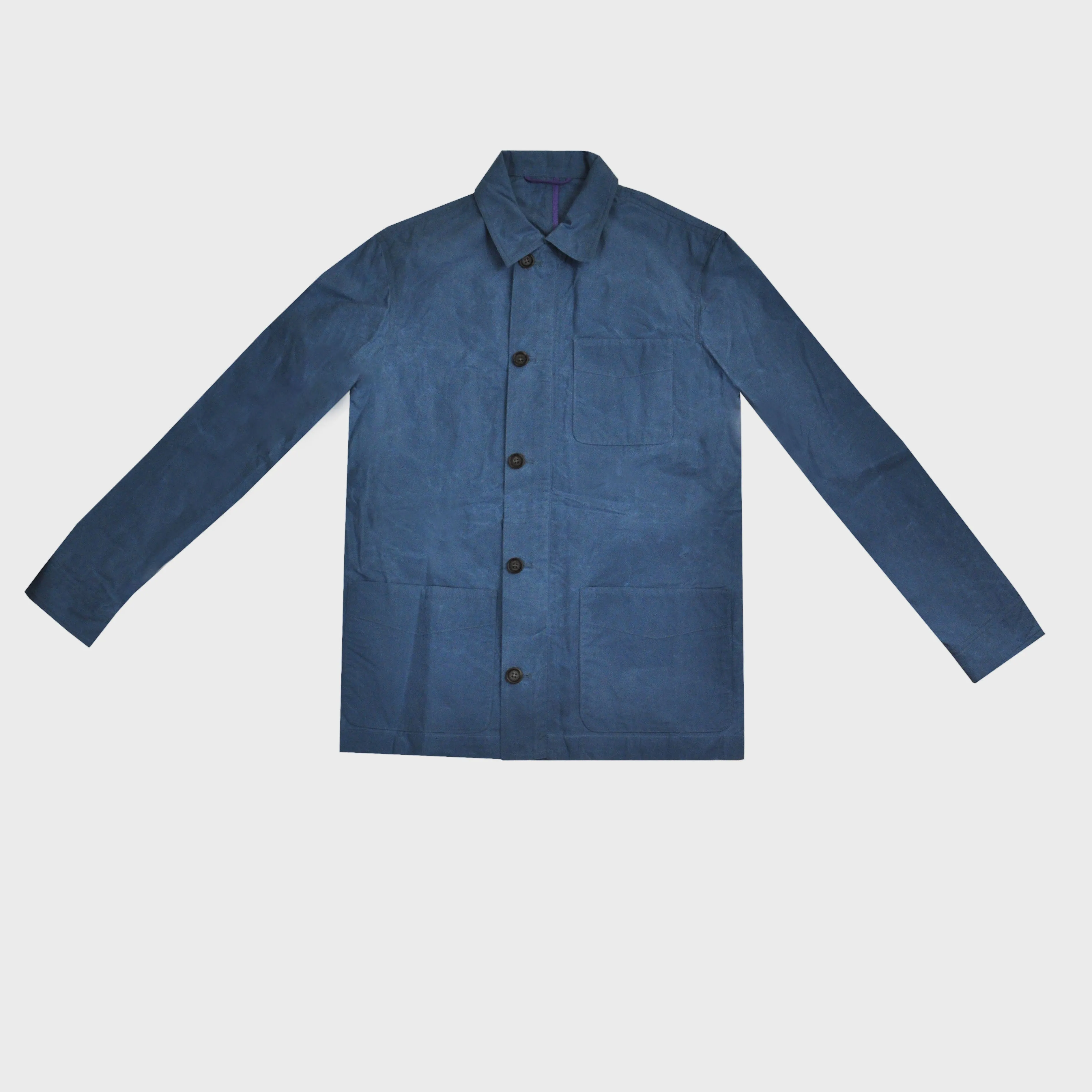 Wax Cotton Light Jacket in Blue