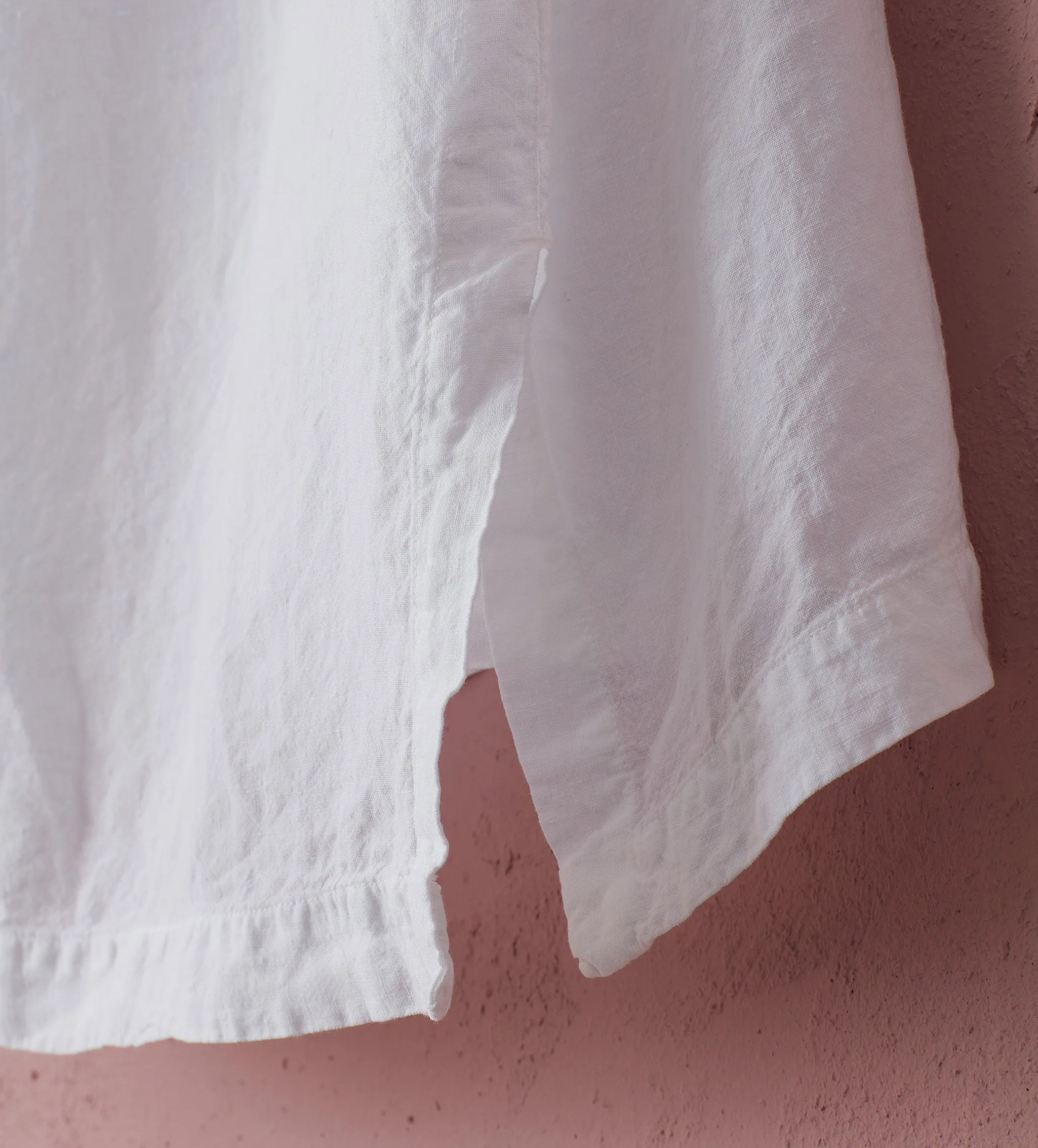White Delilah 100% Linen Short Cami Nightie